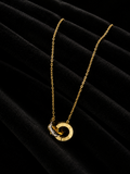 Collier cercle entrelacé | doré