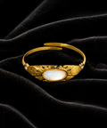 Bague dorée ajustable | Charme raffiné