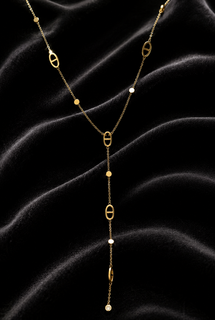 Collier doré en Y | Éclat délicat