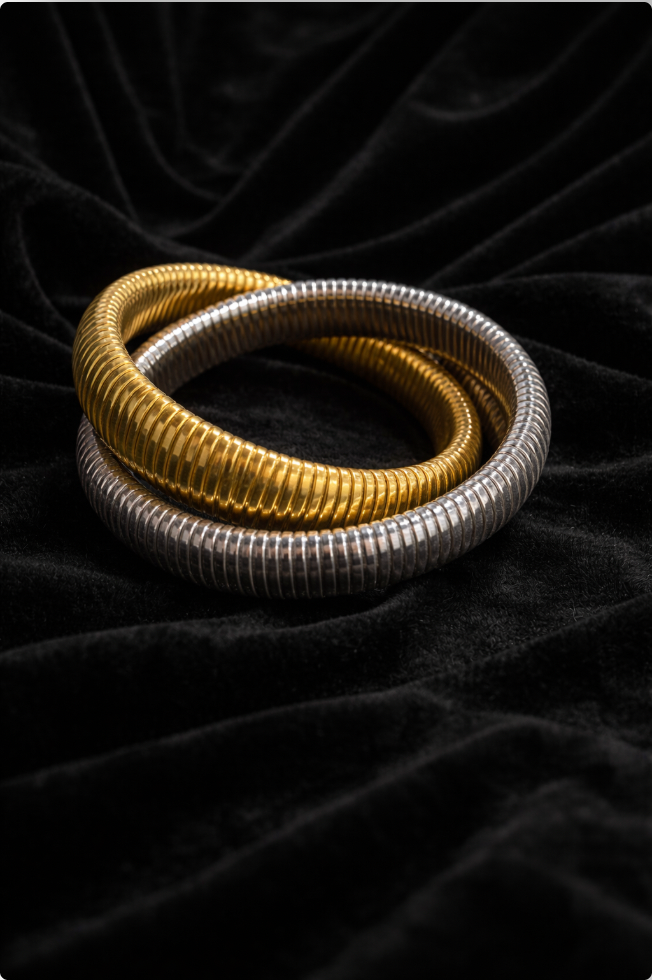 Bracelet bicolore | Style moderne et élégant