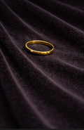 Bague dorée fine | Élégance