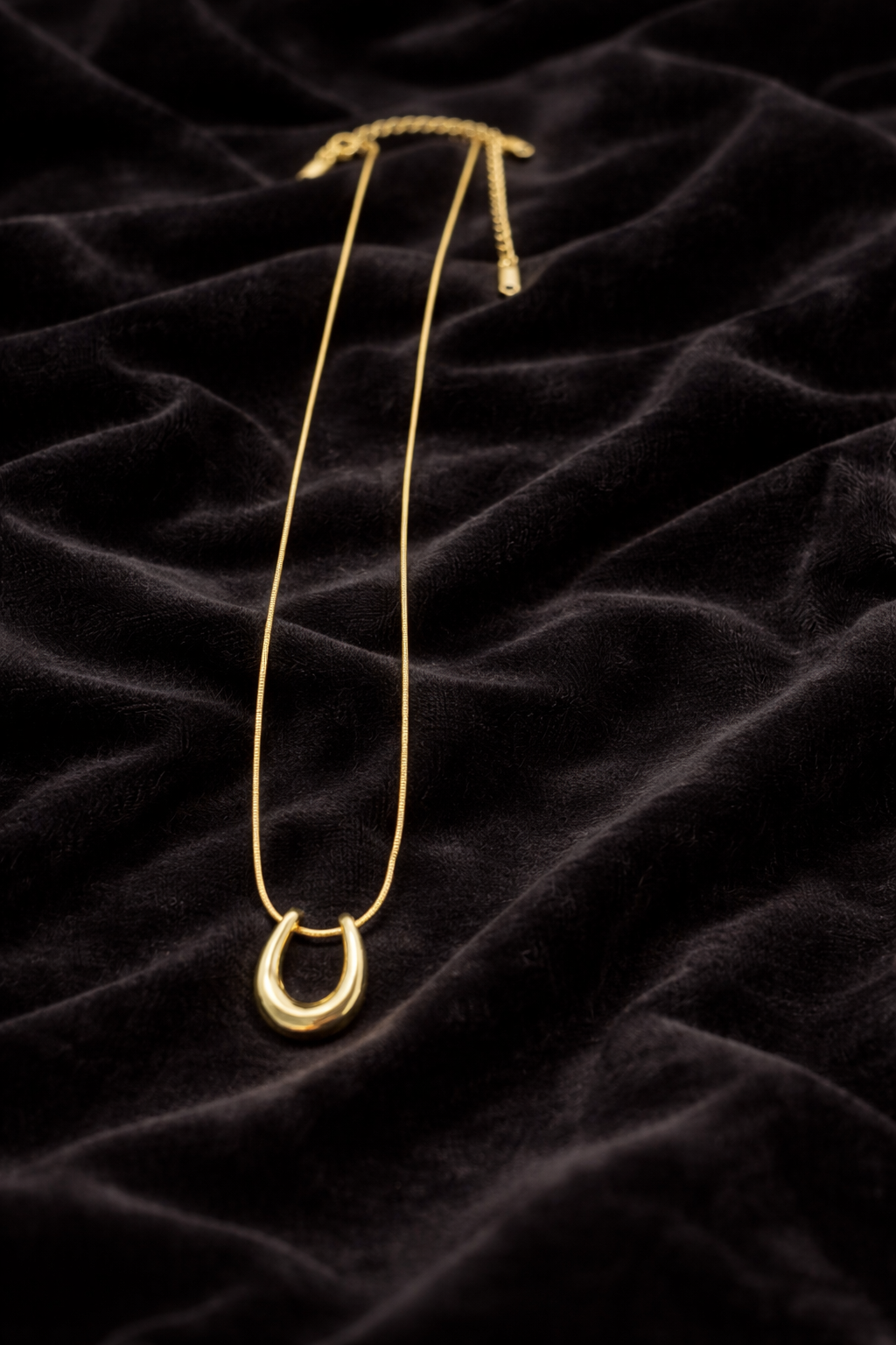 Collier doré chaîne fine | Pendentif