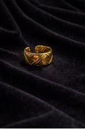 Bague dorée | Élégance raffinée