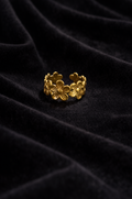 Bague florale dorée | Élégance délicate